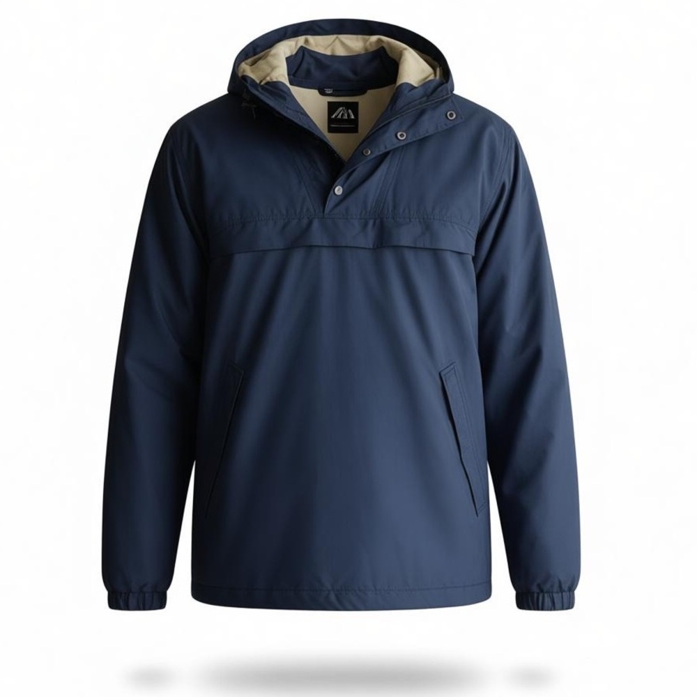 Woolrich Men's Deep Blue Rain/wind coat